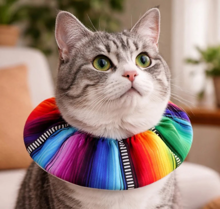 Preview: Birdsbesafe® Katzen-Halskrause Frida